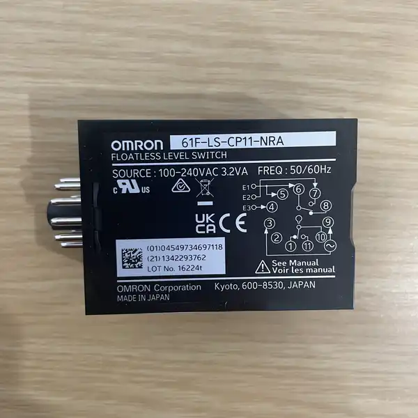 Omron 61F-LS-CP11-NRA Floatless Level Controller — front view