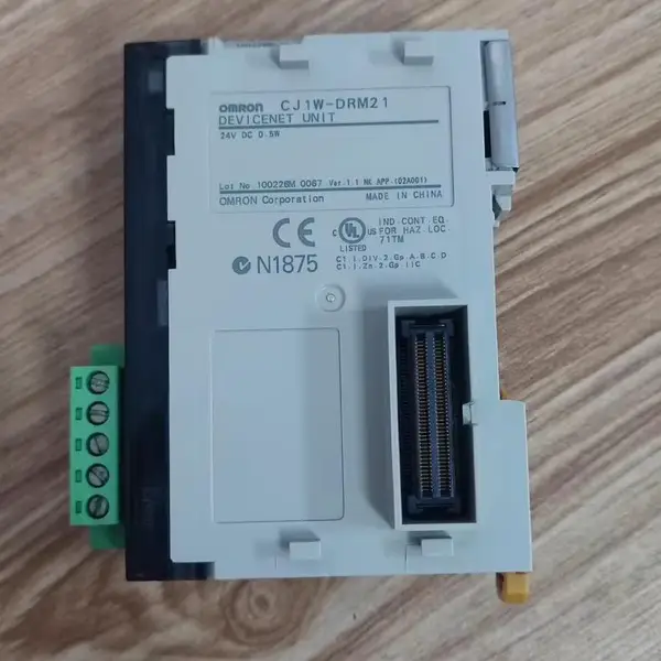 Omron CJ1W-DRM21 CJ Series DeviceNet Communication Unit — front view