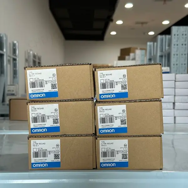 Omron CJ1W-SCU42 CJ Series Dual Serial Communication Unit RS-232 RS-485 — front view