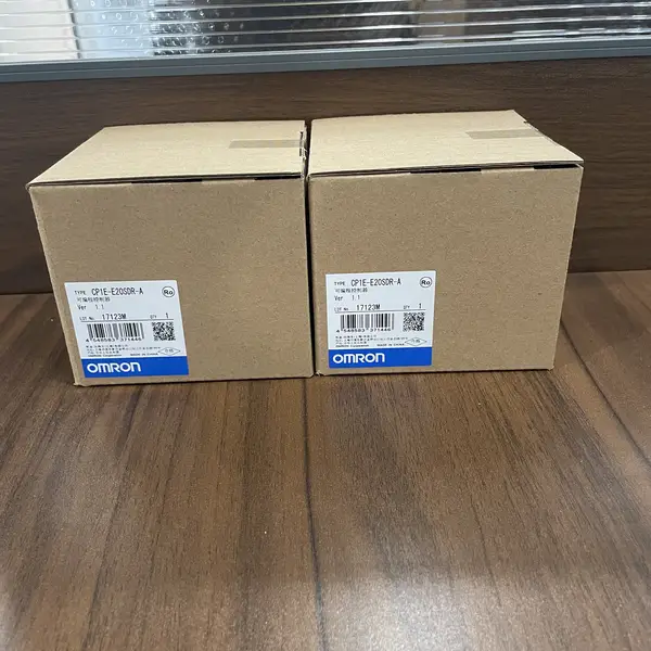 Omron CP1E-E20SDR-A Compact PLC 20 I/O Relay Output — front view