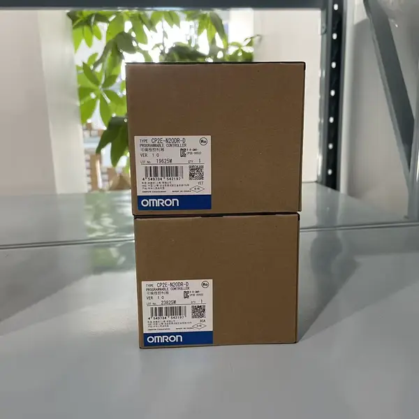 Omron CP2E-N20DR-D Compact PLC 20 I/O Relay Dual Ethernet DC24V — front view