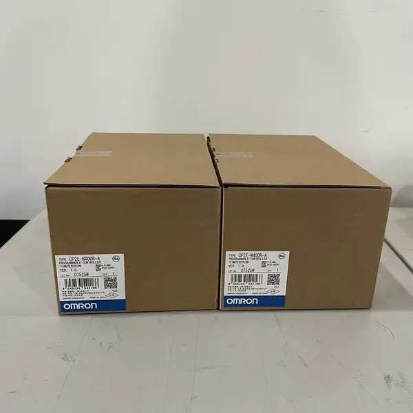 Omron CP2E-N40DR-A Compact PLC 40 I/O Relay Dual Ethernet AC Power — front view