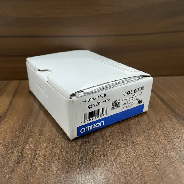 Omron D4NL-1AFG-B Safety Door Switch with Guard Lock Solenoid Release — front view