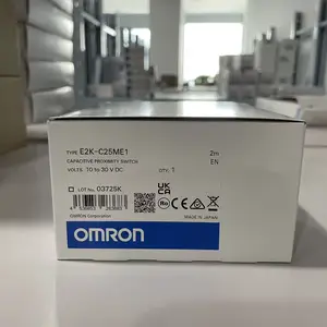 Omron E2K-C25ME1 2M Capacitive Proximity Sensor 25mm 2m Cable — front view