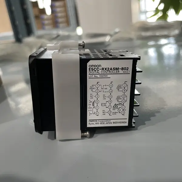 Omron E5CC-RX2ASM-802 Digital Temperature Controller 48x96mm Dual Relay — front view