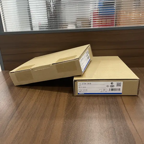 Omron G7SA-3A1B Safety Relay 3NO+1NC Forced Guided Contacts — front view