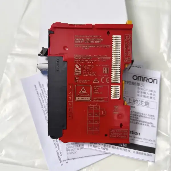 Omron NX-SOH200 Safety Output Module 8-Channel 24VDC SIL3/PLe — front view