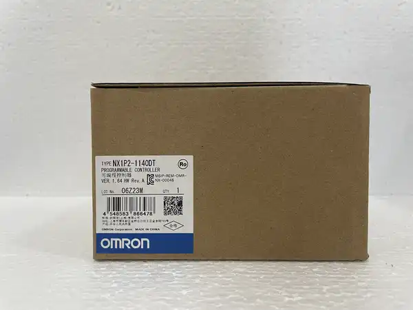 Omron NX1P2-1140DT NX Series PLC with 40 I/O Points Enhanced — front view
