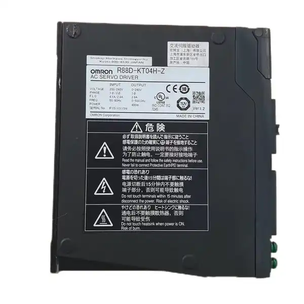 Omron R88D-KT04H-Z Servo Drive 400W 200V G5 Series Analog/Pulse with Safety — front view