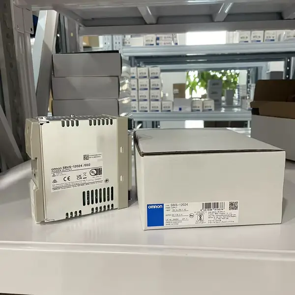 Omron S8VS-12024 Switching Power Supply 120W 24VDC 5A DIN Rail — front view